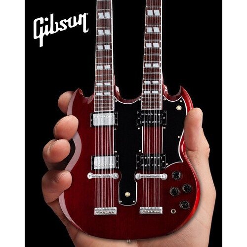 Gibson SG EDS-1275 Doubleneck Cherry 10 Inch Miniature Guitar Replica Collectibles (Large Item, Collectible, Figure)