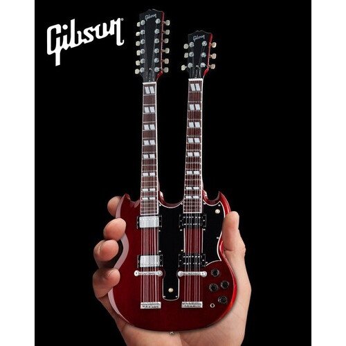 Gibson SG EDS-1275 Doubleneck Cherry 10 Inch Miniature Guitar Replica Collectibles (Large Item, Collectible, Figure)