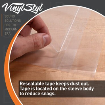 Vinyl Styl® VS-P-013 12 Inch Outer Record Sleeves - Resealable - 500 Count Bulk (Clear) Bags / Sleeves (Large Item, Ships in Own Container, Audiophile)