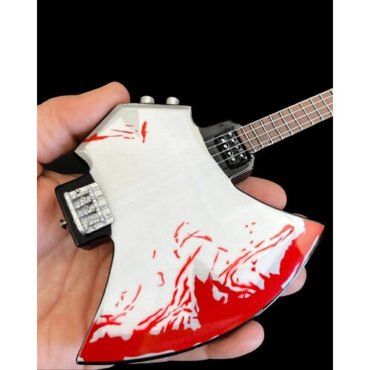 Signature Blood Axe 10 Inch Miniature Bass Guitar Replica Collectible Collectibles (Large Item, Collectible, Figure)