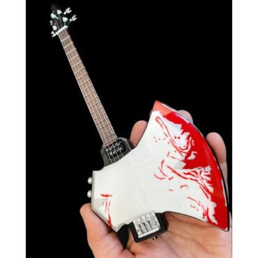 Signature Blood Axe 10 Inch Miniature Bass Guitar Replica Collectible Collectibles (Large Item, Collectible, Figure)