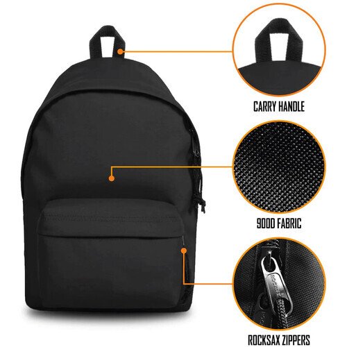 Rocksax - Ghost - Magazines - Daypack with Laptop Pocket (Black) Collectibles (Large Item, Collectible, Tote / Messenger Bag)