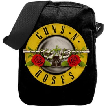 Rocksax - Guns N' Roses - Roses Logo - Crossbody Bag with Stash Pockets (Black) Collectibles (Collectible, Tote / Messenger Bag)