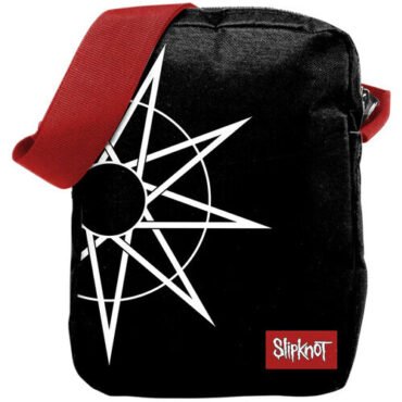 Rocksax - Slipknot - Star Logo - Crossbody Bag with Stash Pockets (Black) Collectibles (Collectible, Tote / Messenger Bag)