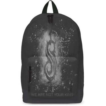 Rocksax - Slipknot - Wanyk Tribal Logo - Classic Backpack with Laptop Pocket (Black) Collectibles (Large Item, Backpack, Collectible)