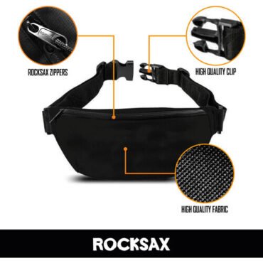 Rocksax - Ghost - Rite Here Rite Now - Bum Bag / Fanny Pack (Black) Collectibles (Large Item, Tote / Messenger Bag)