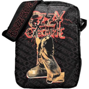 Rocksax - Ozzy Osbourne - Blizzard of Oz - Crossbody Bag with Stash Pockets (Black) Collectibles (Tote / Messenger Bag)