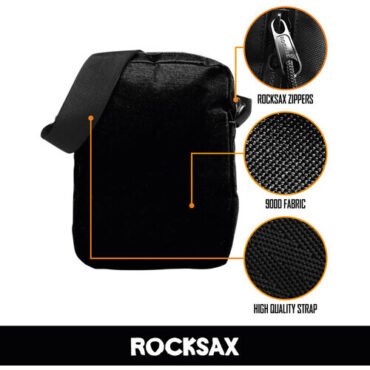 Rocksax - Ozzy Osbourne - Blizzard of Oz - Crossbody Bag with Stash Pockets (Black) Collectibles (Tote / Messenger Bag)