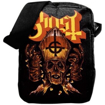 Rocksax - Ghost - Candy Corn - Crossbody Bag with Stash Pockets (Black) Collectibles (Black, Tote / Messenger Bag)