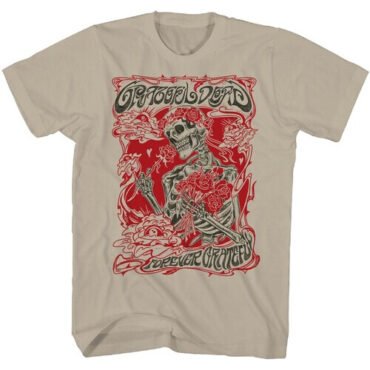 Grateful Dead - Bertha Forever T-Shirt - Large Tan 23GFD002A3 Apparel (Large Item, Tan, Size Large, Adult Shirt)