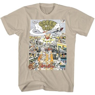 Green Day - Dookie Color Scene T-Shirt - Medium Tan 20GD055AA2 Apparel (Large Item, Sand, Size Medium, Adult Shirt)