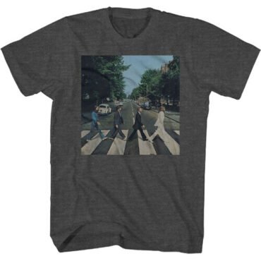 Beatles - Abbey Road T-Shirt - Large Charcoal 2061100505 Apparel (Large Item, Charcoal, Size Large, Adult Shirt)