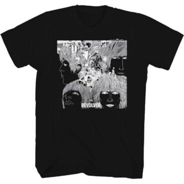 Beatles - Revolver T-Shirt - Large Black 2061103805 Apparel (Large Item, Black, Size Large, Adult Shirt)