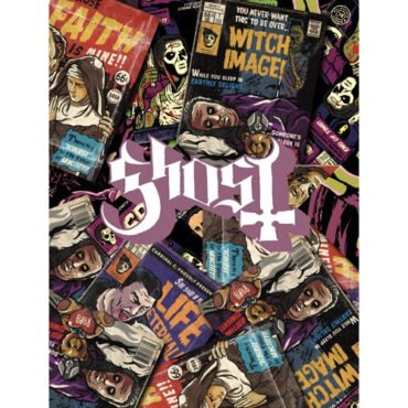 Rocksax - Ghost - Magazines - Sherpa Fleece Throw (50 in x 60 in) Collectibles (Large Item, Blanket)