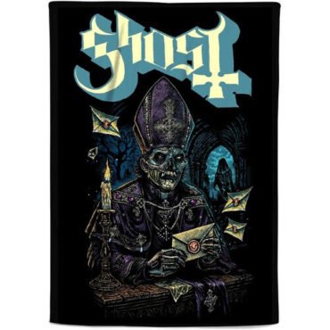 Rocksax - Ghost - Missive - Sherpa Fleece Throw (50 in x 60 in) Collectibles (Large Item, Blanket)