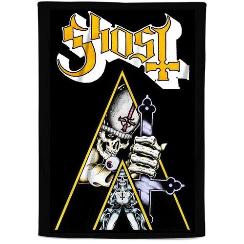 Rocksax - Ghost - Clockwork - Sherpa Fleece Throw (50 in x 60 in) Collectibles (Large Item, Blanket)