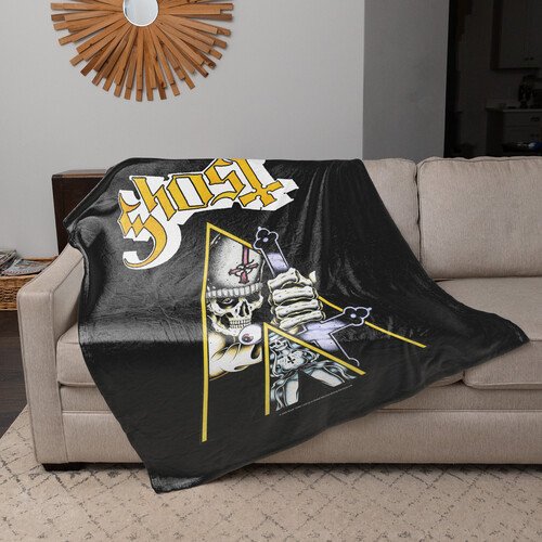 Rocksax Ghost Clockwork Sherpa Fleece Throw (50 in x 60 in) Collectibles (Large Item, Blanket)