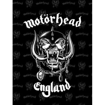 Rocksax - Motorhead - England Logo - Sherpa Fleece Throw (50 in x 60 in) Collectibles (Large Item, Blanket)