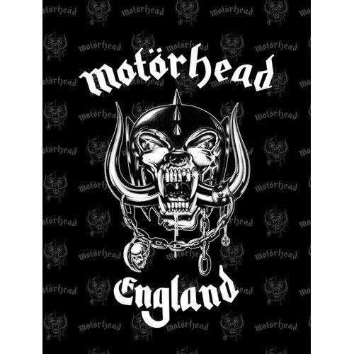 Rocksax - Motorhead - England Logo - Sherpa Fleece Throw (50 in x 60 in) Collectibles (Large Item, Blanket)