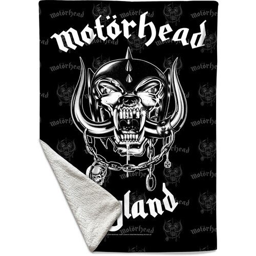 Rocksax - Motorhead - England Logo - Sherpa Fleece Throw (50 in x 60 in) Collectibles (Large Item, Blanket)