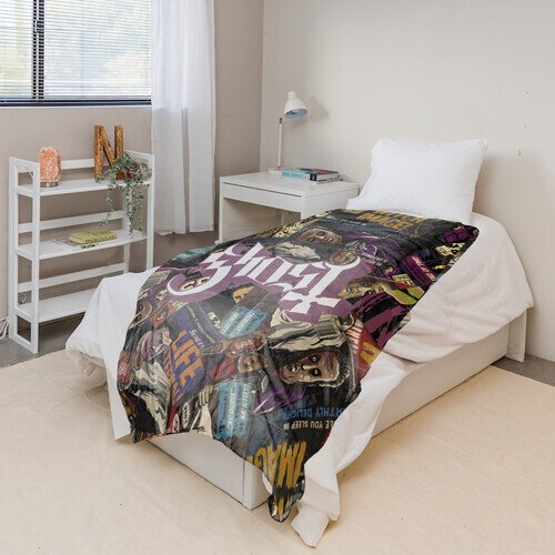 Rocksax - Ghost - Magazines - Sherpa Fleece Blanket (60 in x 80 in) Collectibles (Large Item, Blanket)