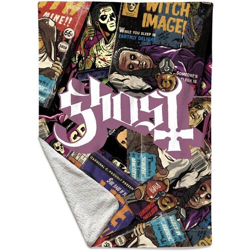 Rocksax - Ghost - Magazines - Sherpa Fleece Blanket (60 in x 80 in) Collectibles (Large Item, Blanket)