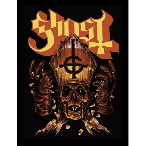 Rocksax - Ghost - Candy Corn - Sherpa Fleece Blanket (60 in x 80 in) Collectibles (Large Item, Blanket)
