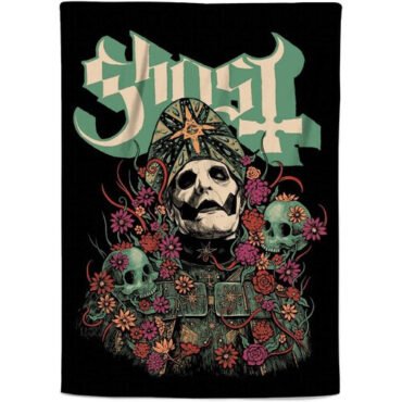Rocksax - Ghost - Bliss - Sherpa Fleece Blanket (60 in x 80 in) Collectibles (Large Item, Blanket)