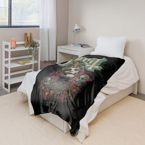 Rocksax - Ghost - Bliss - Sherpa Fleece Blanket (60 in x 80 in) Collectibles (Large Item, Blanket)