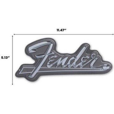 Fender - Metal Sign - Logo Silver Posters (Large Item, Poster)