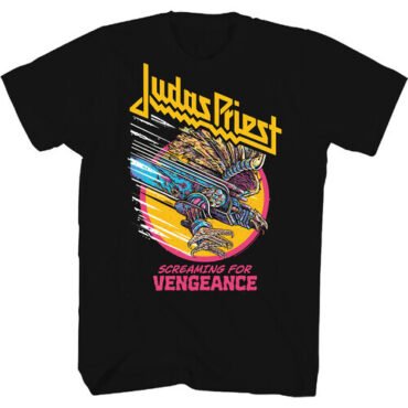 Judas Priest - Screaming For Vengeance T-Shirt - XL Black TS0100JDPA4 Apparel (Large Item, Size 1 Extra Large, Black, Adult Shirt)