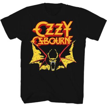 Ozzy Osbourne - Bat T-Shirt - Large Black TS0103OZZA2 Apparel (Large Item, Size Large, Black, Adult Shirt)