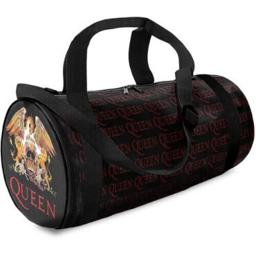 Rocksax - Queen - Crest Logo - Duffle Bag with Strap (Black) Collectibles (Large Item, Collectible, Black, Tote / Messenger Bag)