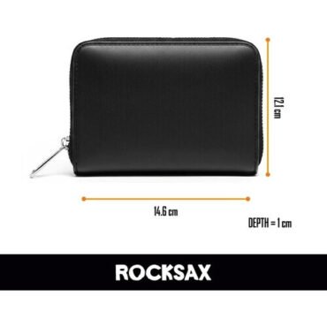 Rocksax - Ghost - Pink Logo - Bi-Fold Zipped Wallet/Purse (White & Pink) Collectibles (Collectible, Purse, White)