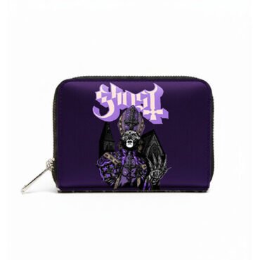 Rocksax - Ghost - Tall Man Logo - Bi-Fold Zipped Wallet/Purse (Black) Collectibles (Collectible, Purse, Black)