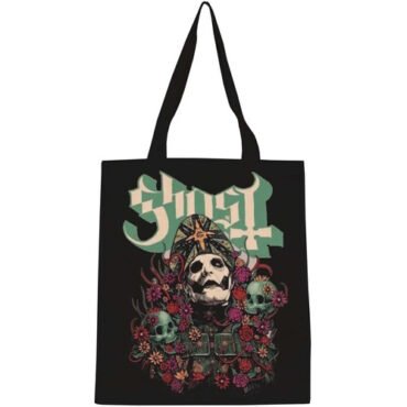 Rocksax - Ghost - Bliss Logo - Eco-Friendly Tote Bag (Black) Collectibles (Large Item, Black, Tote / Messenger Bag)