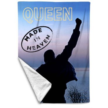 Rocksax - Queen - Heaven - Sherpa Fleece Throw (50 in x 60 in) Collectibles (Large Item, Blanket)