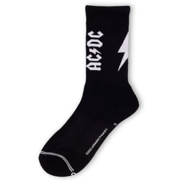 Perri's - AC/DC - Lightning Strikes - Crew Socks Apparel (Large Item, Socks)