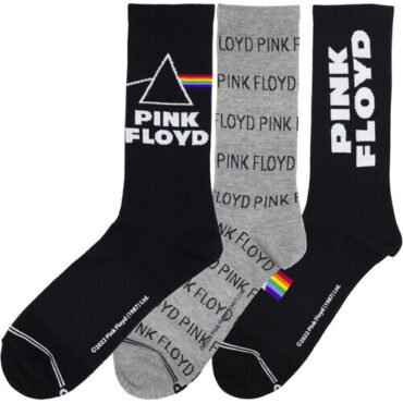 Perri's - Pink Floyd - Volume - Crew Socks (3 Pack) Apparel (Large Item, Socks, 3 Pack)
