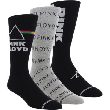 Perri's - Pink Floyd - Volume - Crew Socks (3 Pack) Apparel (Large Item, Socks, 3 Pack)