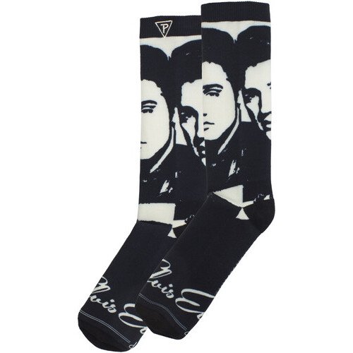 Perri's - Elvis Presley - 50's Dye Sublimation - Crew Socks Apparel (Large Item, Socks)