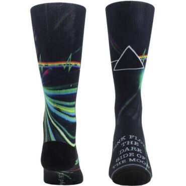 Perri's - Pink Floyd - Dark Side of the Moon Dye Sublimation - Crew Socks Apparel (Large Item, Socks)