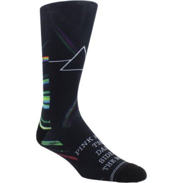 Perri's - Pink Floyd - Dark Side of the Moon Dye Sublimation - Crew Socks Apparel (Large Item, Socks)
