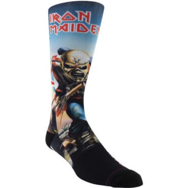 Perri's - Iron Maiden - The Trooper Dye Sublimation - Crew Socks Apparel (Large Item, Socks)