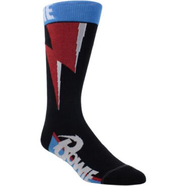 Perri's - David Bowie - Red Flash - Crew Socks Apparel (Large Item, Socks)
