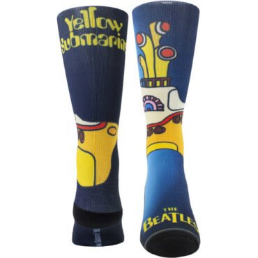 Perri's - Beatles - Yellow Submarine Dye Sublimation - Crew Socks Apparel (Large Item, Socks)