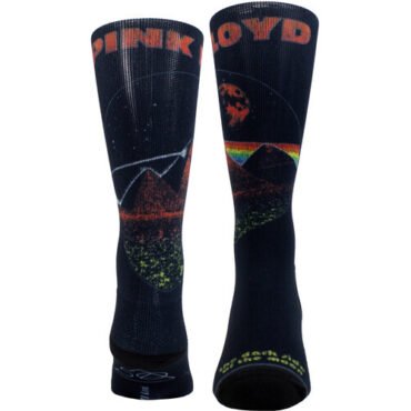 Perri's - Pink Floyd - Dark Side of the Moon 50 Years Dye Sublimation - Crew Socks Apparel (Large Item, Socks)