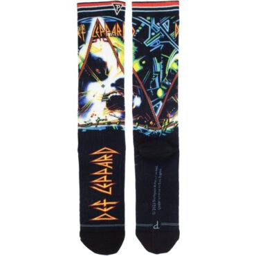 Perri's - Def Leppard - Hysteria Dye Sublimation - Crew Socks Apparel (Large Item, Socks)