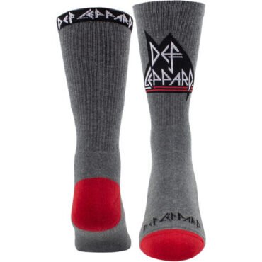 Perri's - Def Leppard - Triangle Logo - Crew Socks Apparel (Large Item, Socks)