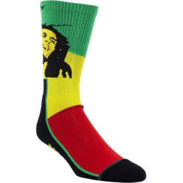 Perri's - Bob Marley - Rasta - Crew Socks Apparel (Large Item, Socks)